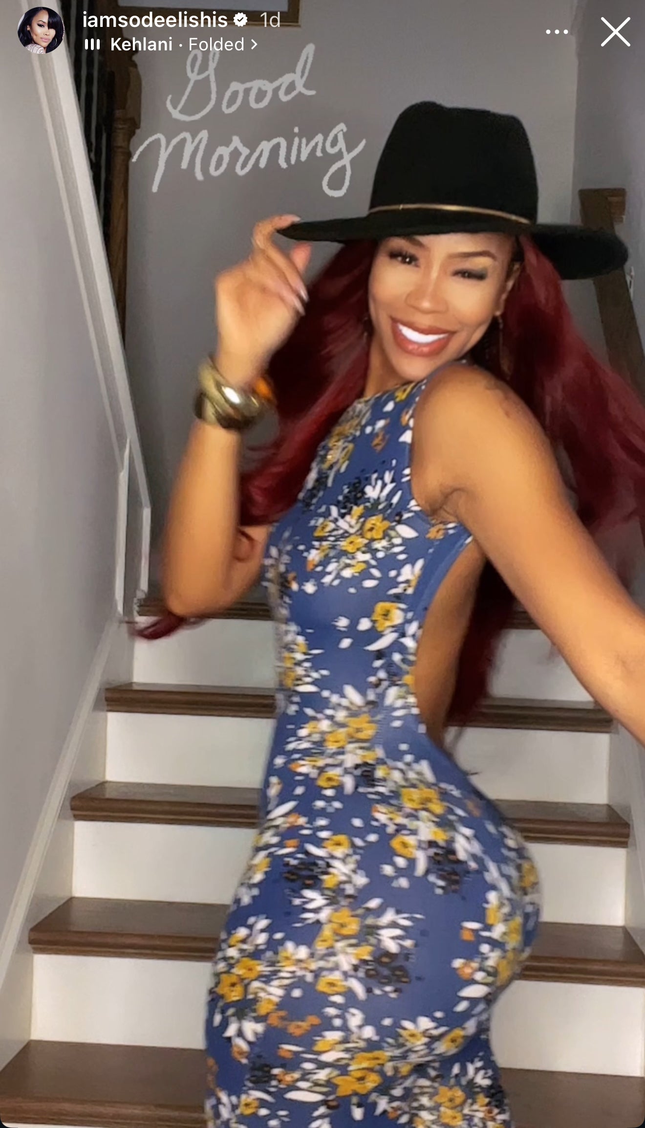 London Fairy Floral Jumpsuit (Blue)