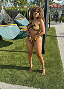 The Sunset Leopard Illusions Playsuit