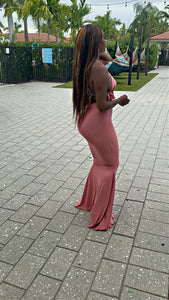 The Summer Sole' Macarame' Mermaid Set (Blush Pink)