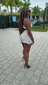 The Summer Dolly Mini Lace Up Shorts Set