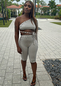 The Summer Dolly Lace Up Capri Set