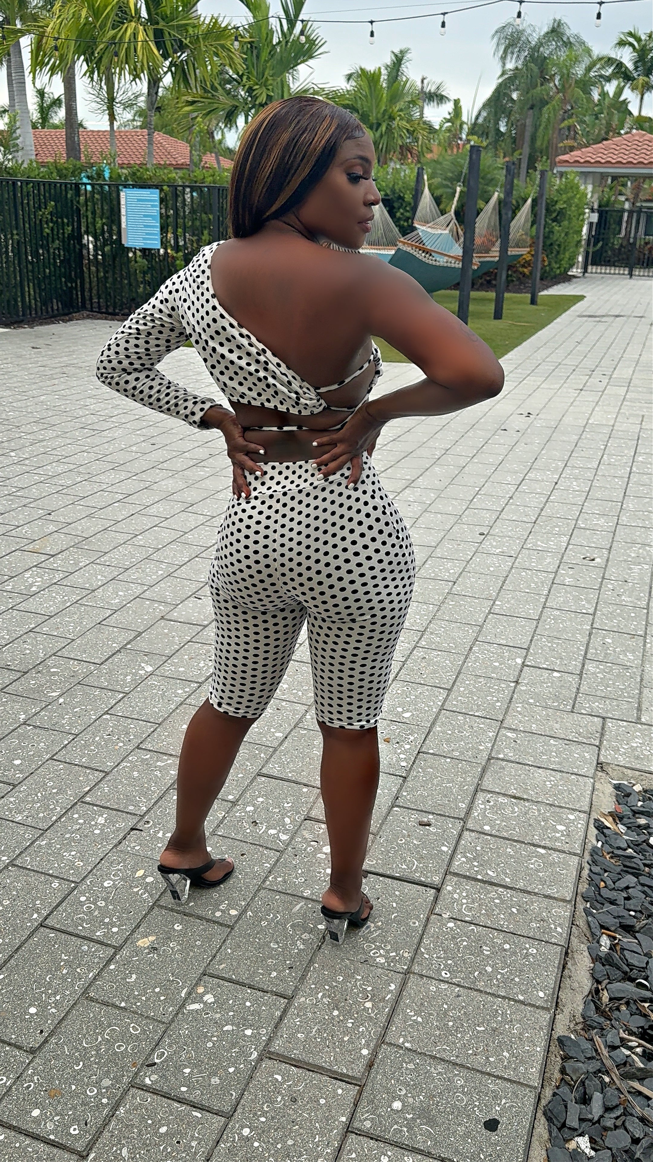 The Summer Dolly Lace Up Capri Set