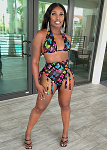 The Summer Monarch Butterfly Fringe Swimsuit