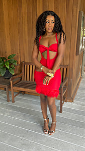 The Fall Rouge Feathered Belle Set