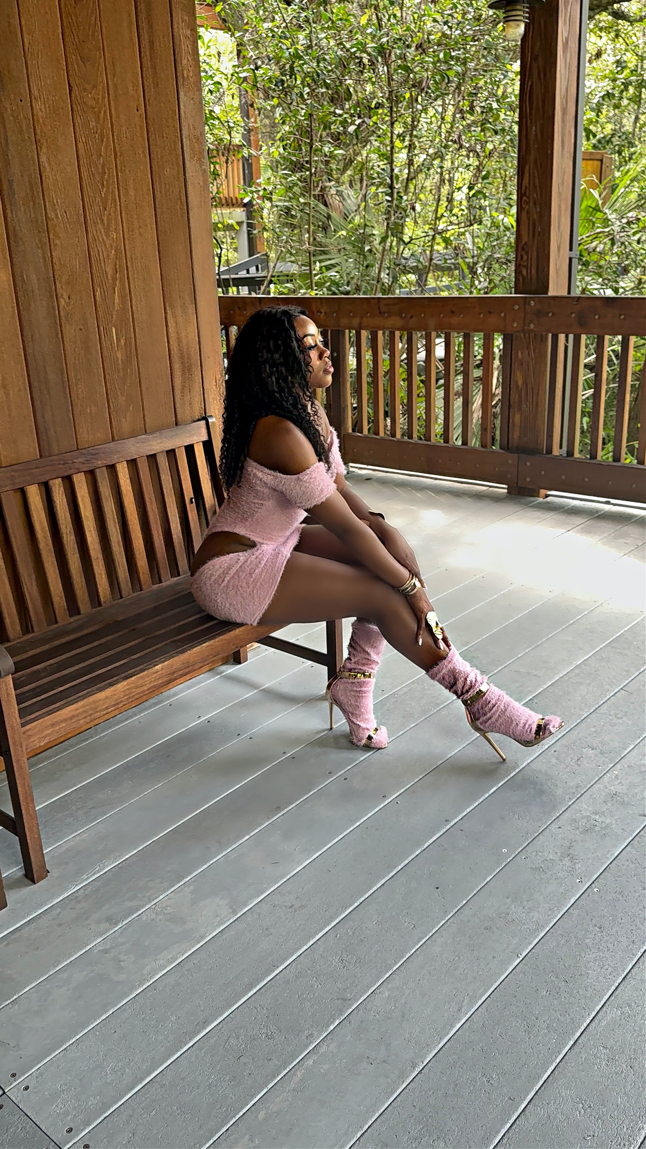 The Luxe Angora Teddy Belle Set (Pink)