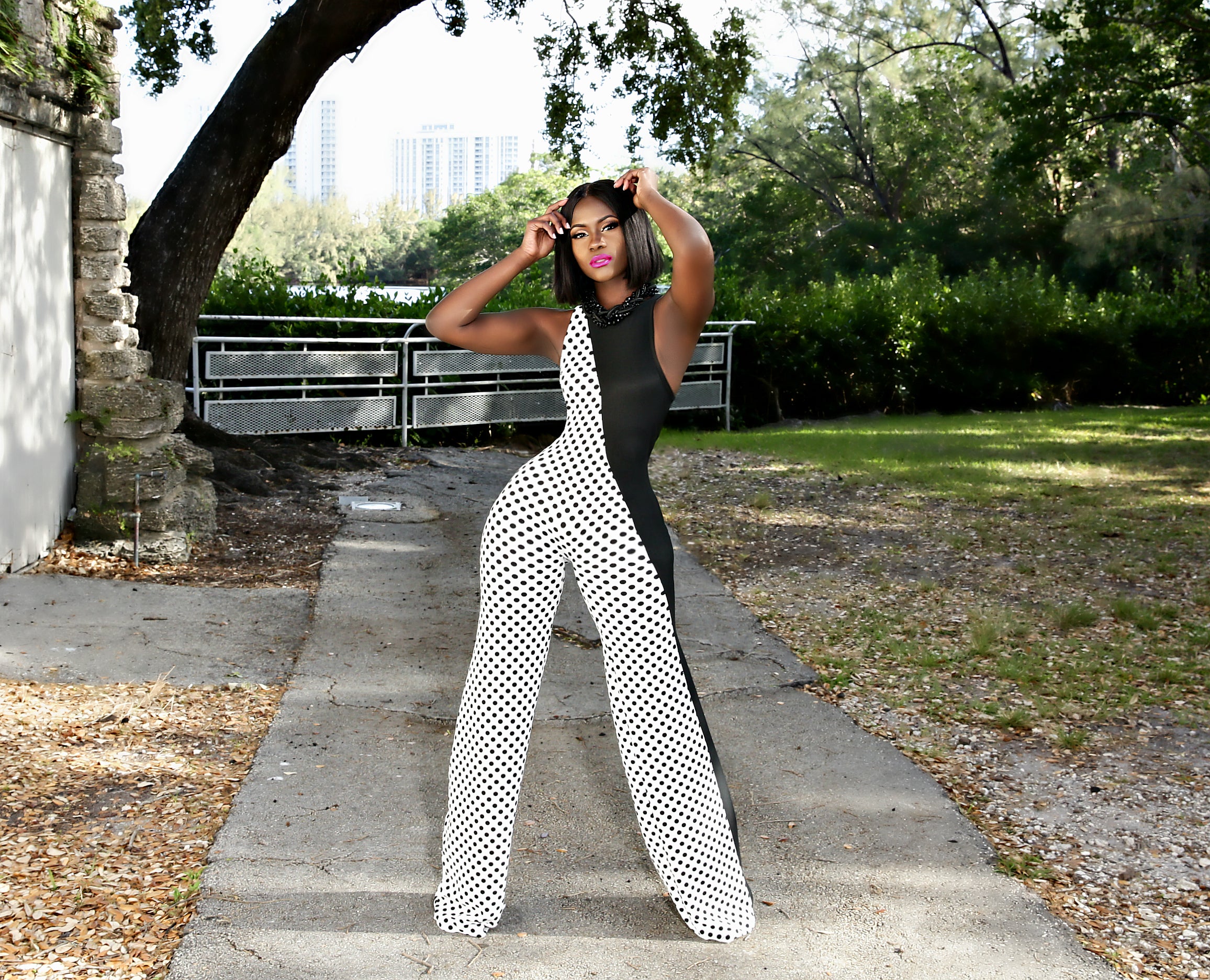 The Charleston Classic Harlequin Jumpsuit