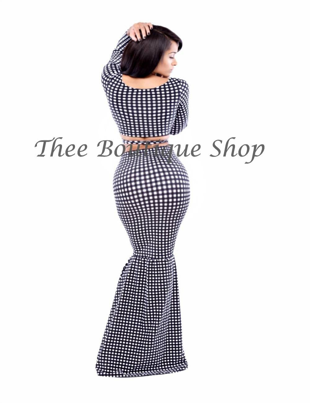 The Classic Gingham Body-Con Wrap Set