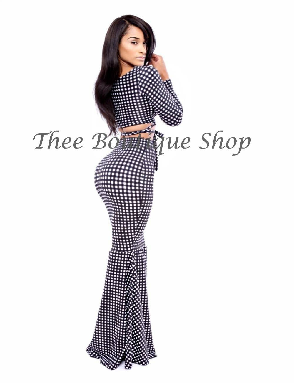 The Classic Gingham Body-Con Wrap Set