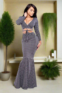 The Classic Gingham Body-Con Wrap Set