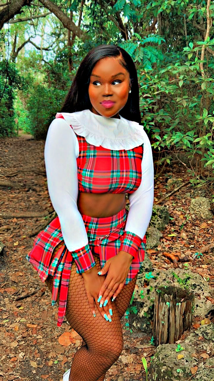 The Luxe School Girl Costume (Red) – Thee Boutique Shop