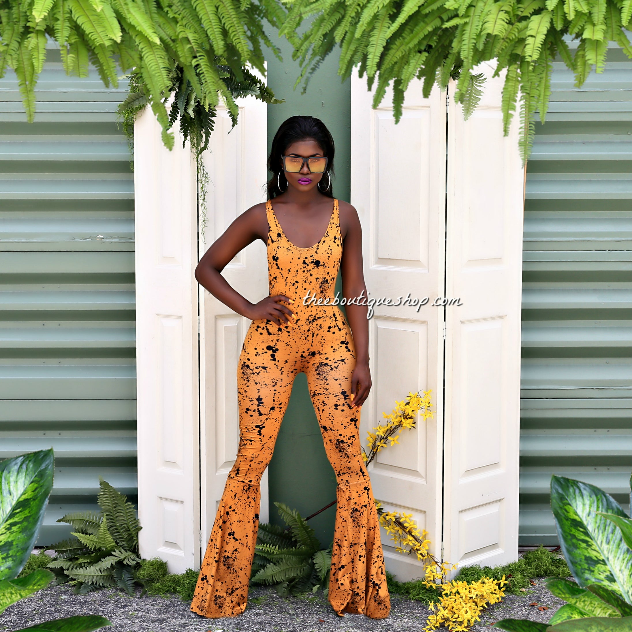 The Summer Splash Flare Jumpsuit