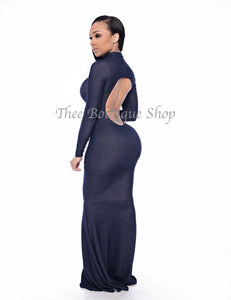 The Bella Lavish Mermaid Dress (Denim) - Thee Boutique Shop