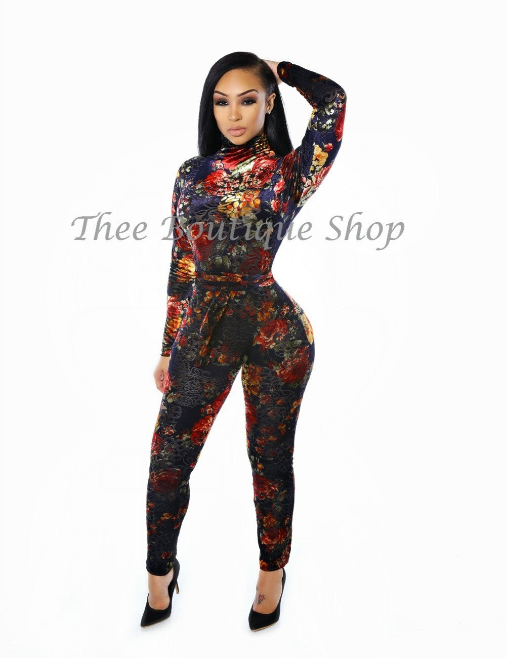 The Grande Flora Plush Jumpsuit