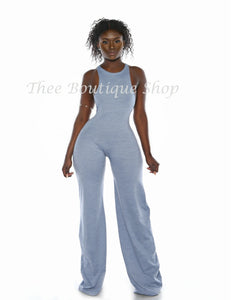 The Charleston Spring Racer Jumpsuit (Blue)